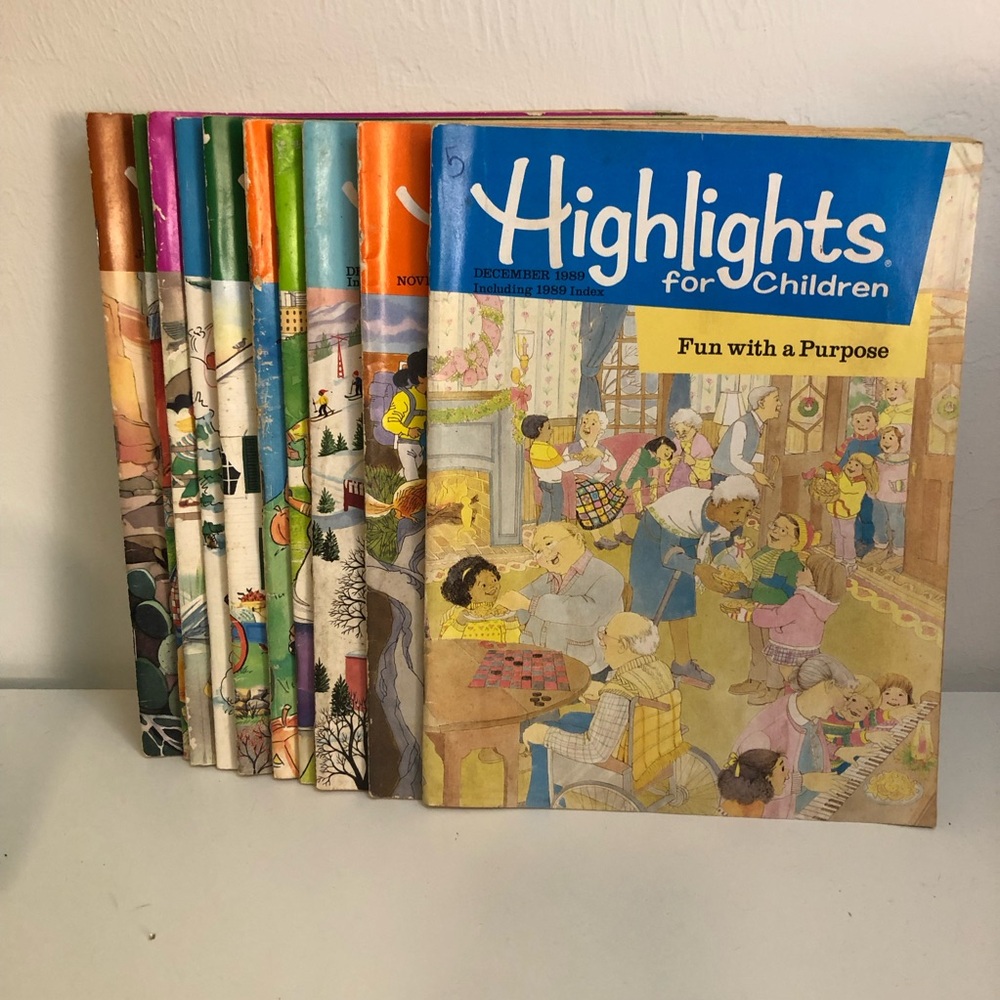 Vintage Highlights Magazines from 1989 to 1996